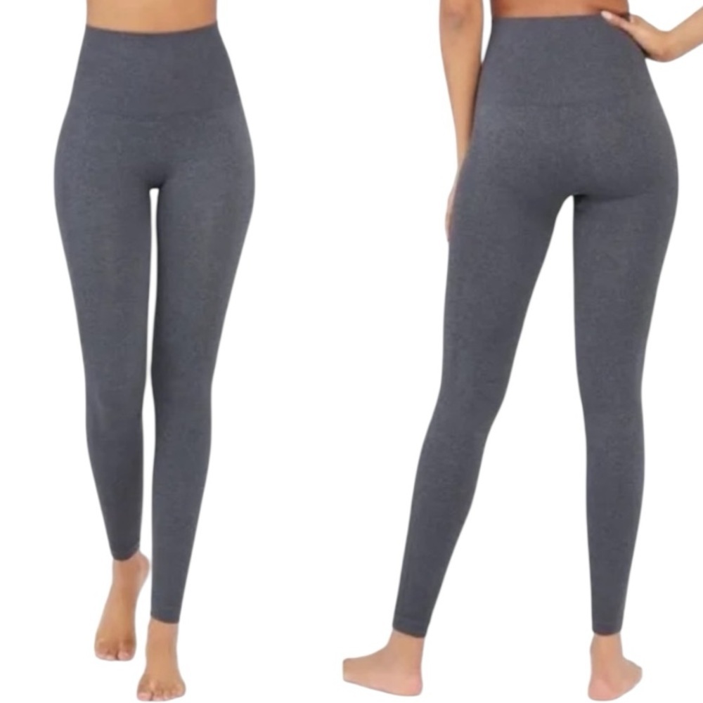 SPANX Look At Me Sculpting Shaping Smoothing Leggings Charcoal NWOT Sz XL